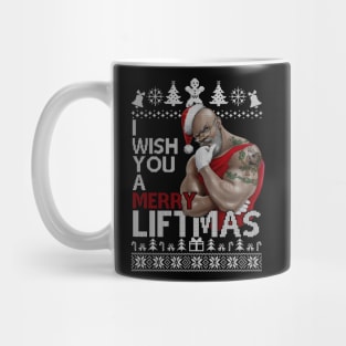 I WISH YOU A MERRY LIFTMAS - GYM CHRISTMAS JUMPER - CLOTHING OF LEGENDS Mug